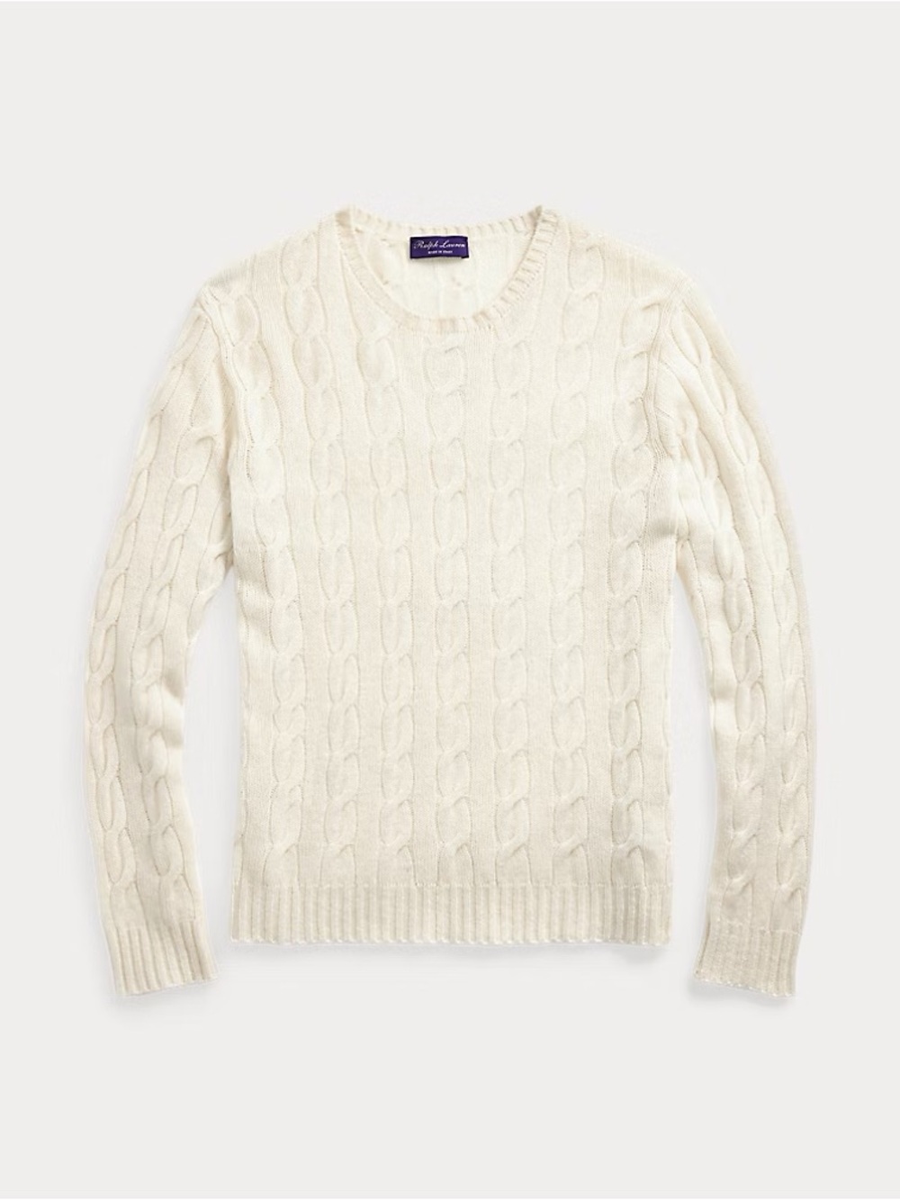 RARE Vintage Polo Ralph Lauren 100% Silk Cable Knit Sweater XL XXL Hong Kong